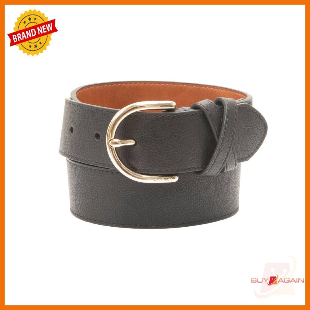 Women's Casual Cross Band Belt Round Buckle Jeans Dresses Trousers